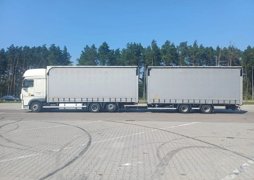 Curtainsider truck DAF XF 480 SUPER SPACE CAB / ZESTAW TANDEM PRZEJAZDOWY 120 M3 / SSC / ACC /EURO 6: picture 7