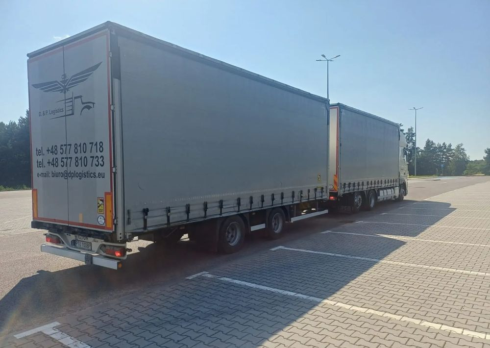 Curtainsider truck DAF XF 480 SUPER SPACE CAB / ZESTAW TANDEM PRZEJAZDOWY 120 M3 / SSC / ACC /EURO 6: picture 13