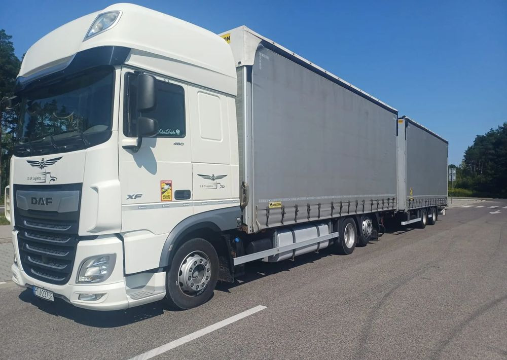 Curtainsider truck DAF XF 480 SUPER SPACE CAB / ZESTAW TANDEM PRZEJAZDOWY 120 M3 / SSC / ACC /EURO 6: picture 11