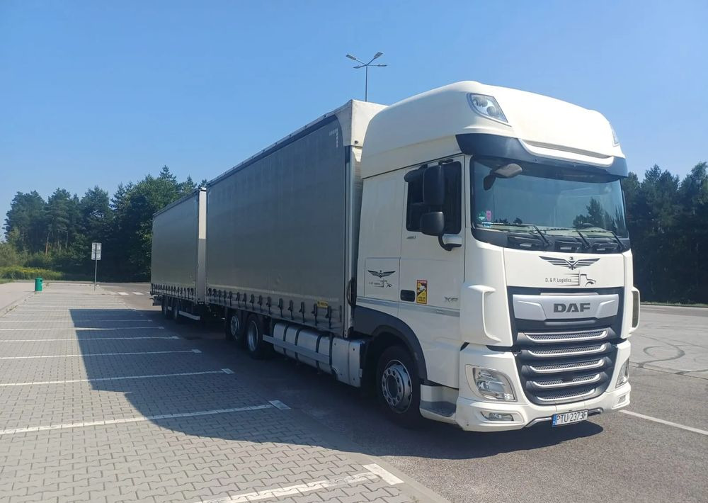 Curtainsider truck DAF XF 480 SUPER SPACE CAB / ZESTAW TANDEM PRZEJAZDOWY 120 M3 / SSC / ACC /EURO 6: picture 9
