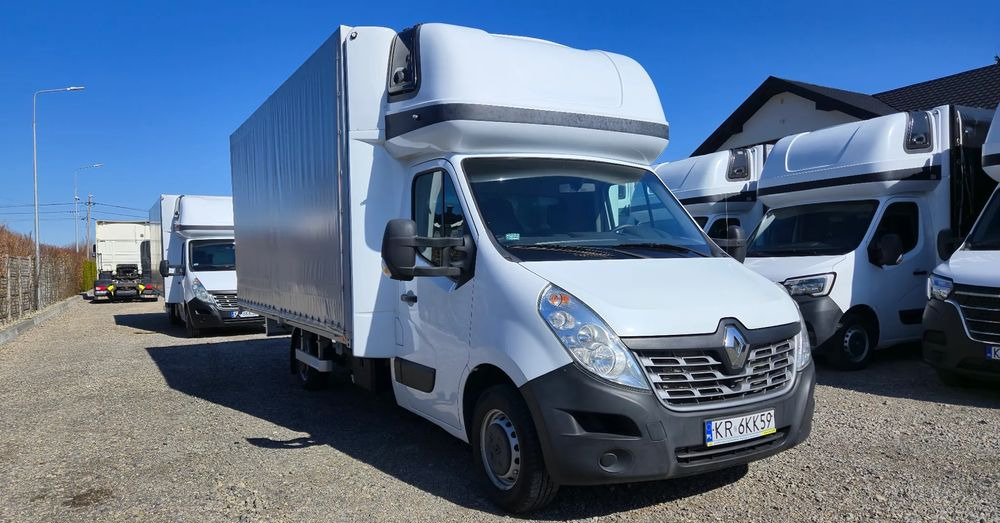 Renault Master 2x +zabudowa 12 palet-reg wysokości Spanie XXL - Curtain side van: picture 1 Renault Master 2x +zabudowa 12 palet-reg wysokości Spanie XXL - Curtain side van: picture 1