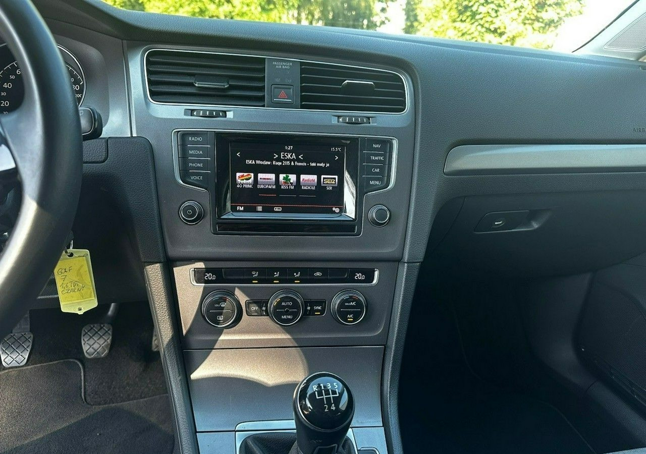 Hatchback Volkswagen Golf VII VII 1,6 TDI 110KM 153TKM Klimatronik Navi Alu PDC 2015 Bez wkładu fi: picture 16