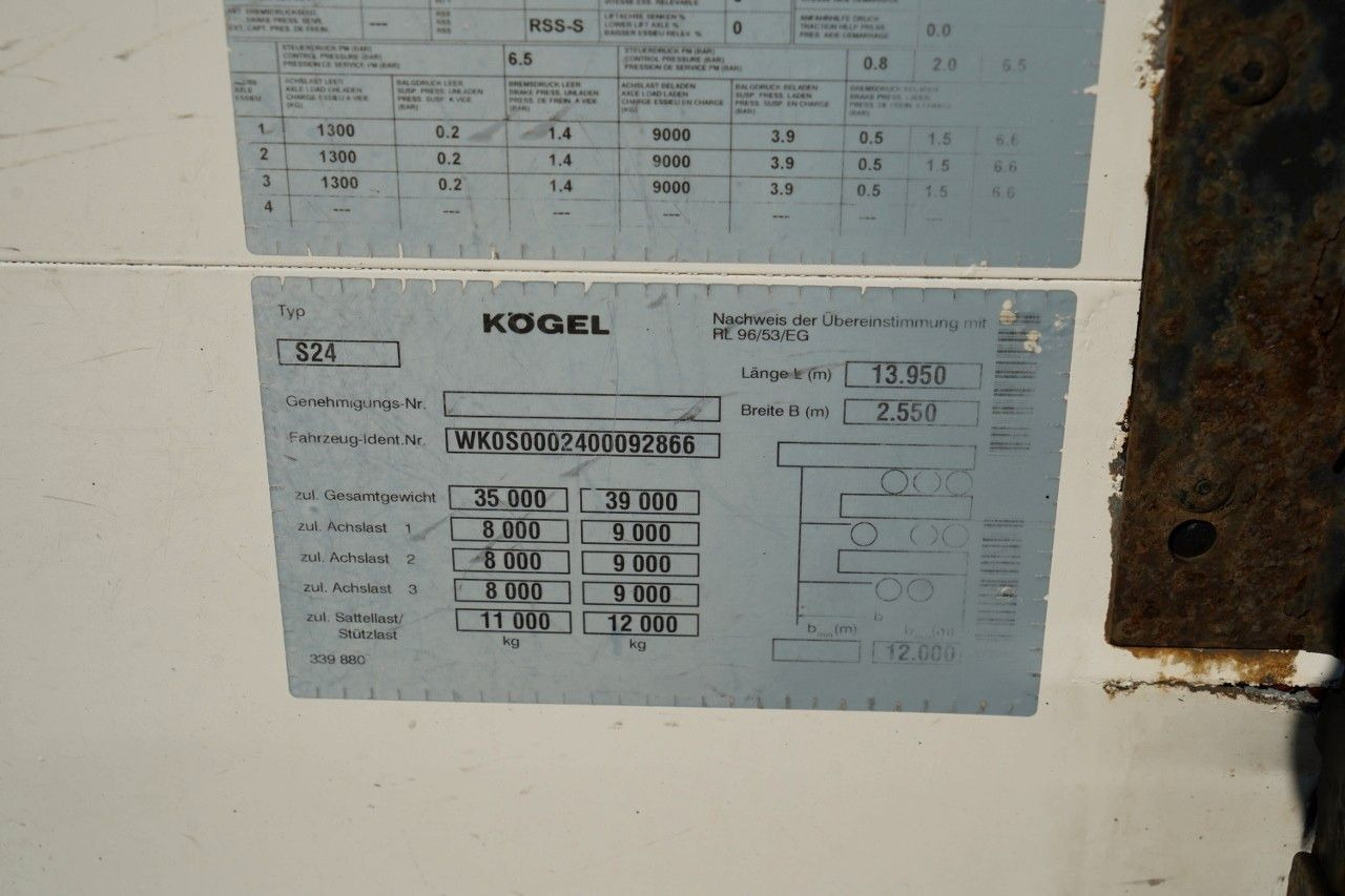 Curtainsider semi-trailer Schmitz Cargobull FIRANKA / MEGA / OSIE SAF /: picture 19 Curtainsider semi-trailer Schmitz Cargobull FIRANKA / MEGA / OSIE SAF /: picture 19