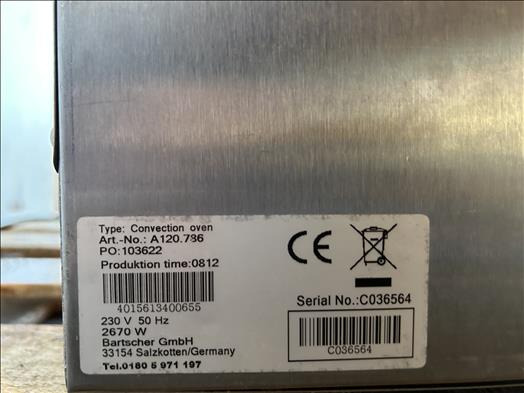 Bartscher A120 Convection oven - Bakery equipment: picture 4 Bartscher A120 Convection oven - Bakery equipment: picture 4