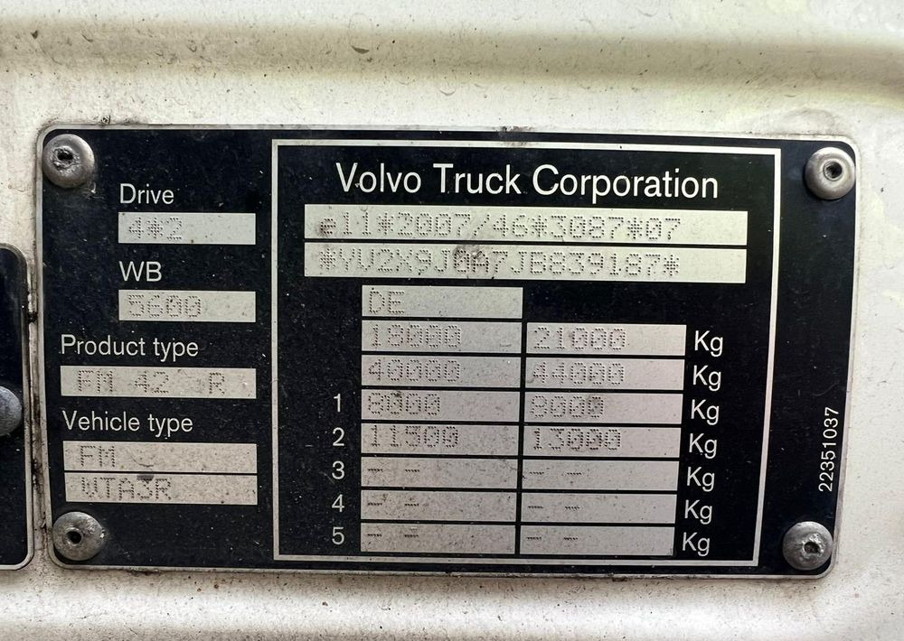 Refrigerator truck Volvo FM 340 / IZOTERMA / WINDA / SPROWADZONY / 18 PALET / 10.2017 / E6 / STAN BARDZO DOBRY: picture 16