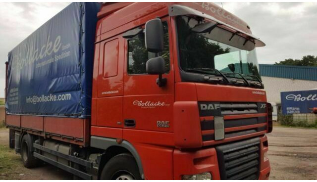 DAF 105-410 XF Plane Spriegel German Truck - Curtainsider truck: picture 2 DAF 105-410 XF Plane Spriegel German Truck - Curtainsider truck: picture 2