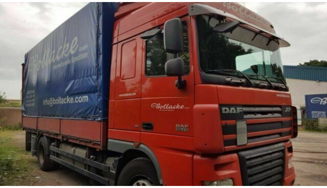 DAF 105-410 XF Plane Spriegel German Truck - Curtainsider truck: picture 3 DAF 105-410 XF Plane Spriegel German Truck - Curtainsider truck: picture 3