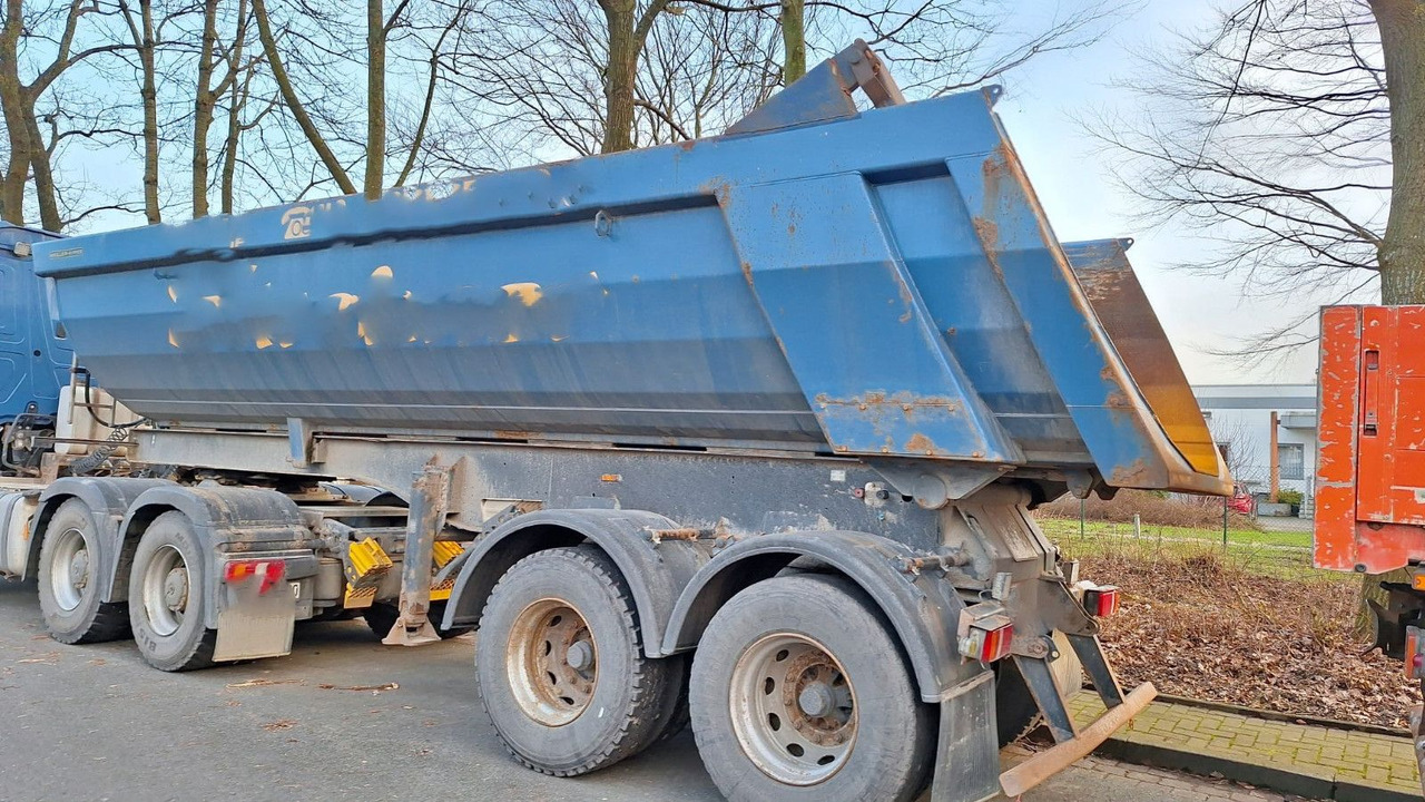 Meiller TR 2 Kippmulde 24 Kubik Stahl Zwillingsbereiffu - Tipper semi-trailer: picture 1 Meiller TR 2 Kippmulde 24 Kubik Stahl Zwillingsbereiffu - Tipper semi-trailer: picture 1