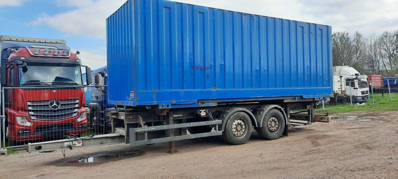 Schmitz Cargobull Containeranhänger mit Container - Container transporter/ Swap body trailer: picture 1 Schmitz Cargobull Containeranhänger mit Container - Container transporter/ Swap body trailer: picture 1