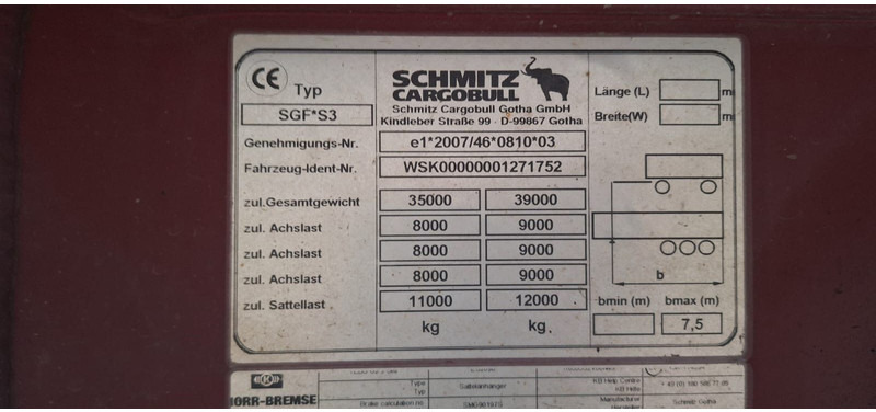 Schmitz Cargobull Kippmulde 26 Kubik Stahlaufbau - Tipper semi-trailer: picture 5 Schmitz Cargobull Kippmulde 26 Kubik Stahlaufbau - Tipper semi-trailer: picture 5