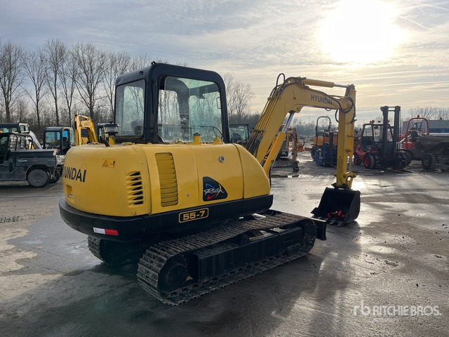 2011 Hyundai R55-7 Mini Excavator: <6.6t - Mini excavator: picture 3 2011 Hyundai R55-7 Mini Excavator: <6.6t - Mini excavator: picture 3