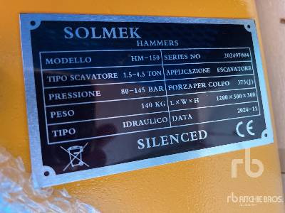 SOLMEK HM-150 (Unused) - Hydraulic hammer: picture 5 SOLMEK HM-150 (Unused) - Hydraulic hammer: picture 5