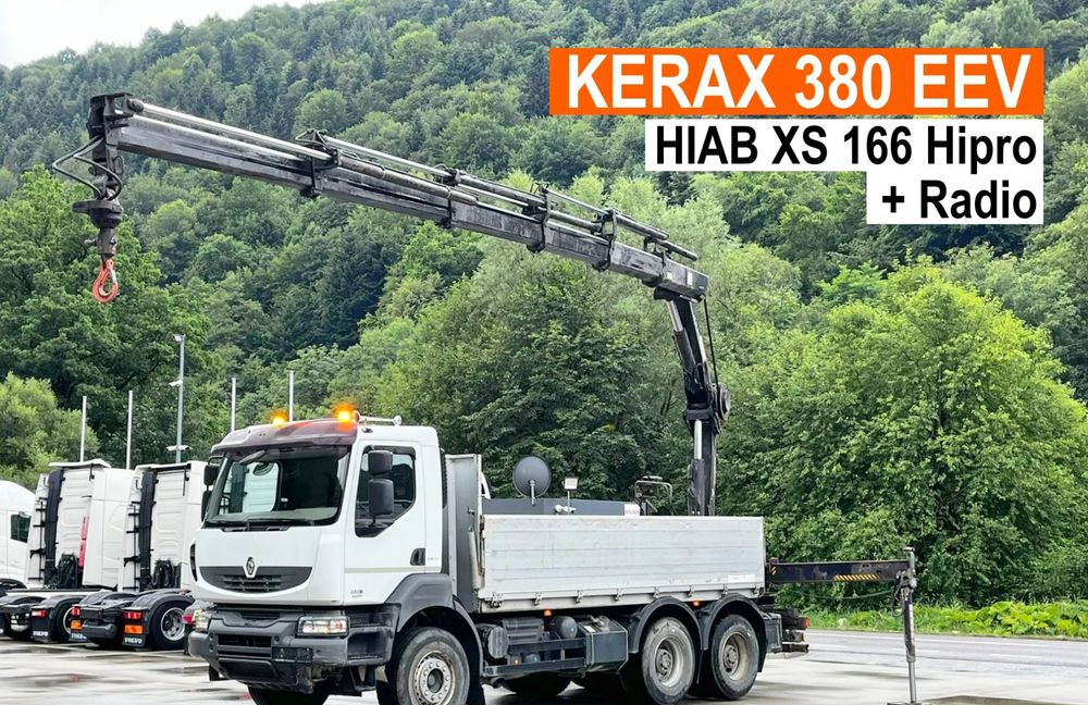 Renault Kerax 380 EEV // Skrzynia Burtowa // HIAB XS166 Hipro + Radio // Zwolnice // // - Other machinery: picture 1 Renault Kerax 380 EEV // Skrzynia Burtowa // HIAB XS166 Hipro + Radio // Zwolnice // // - Other machinery: picture 1