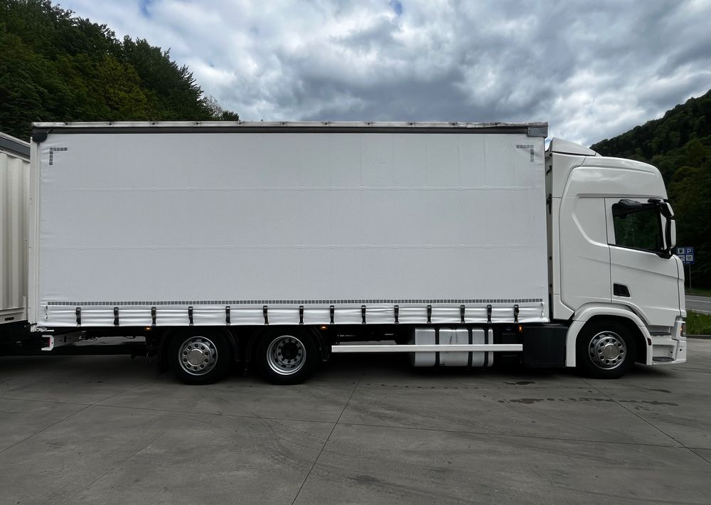 Scania R410 // 2018 // Retarder // Tandem 7.7+7.7 // Przyczepa Krone // Oś podnosozna // - Curtainsider truck: picture 3 Scania R410 // 2018 // Retarder // Tandem 7.7+7.7 // Przyczepa Krone // Oś podnosozna // - Curtainsider truck: picture 3
