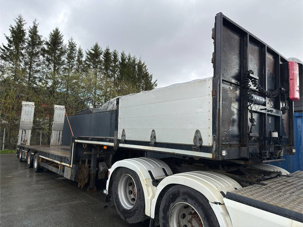 Broshuis 2190/27 maskinsemi med kjørebruer - Low loader semi-trailer: picture 1 Broshuis 2190/27 maskinsemi med kjørebruer - Low loader semi-trailer: picture 1