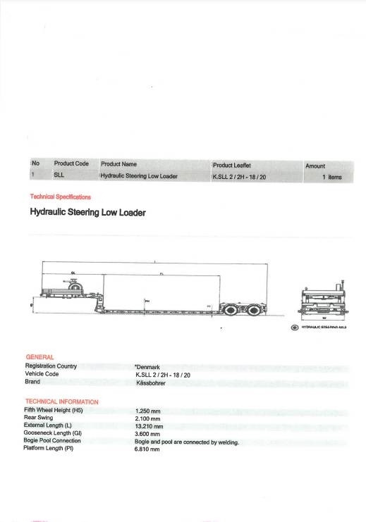 Kässbohrer 2 akslet nedbygget sengetrailer - Dropside/ Flatbed trailer: picture 3 Kässbohrer 2 akslet nedbygget sengetrailer - Dropside/ Flatbed trailer: picture 3