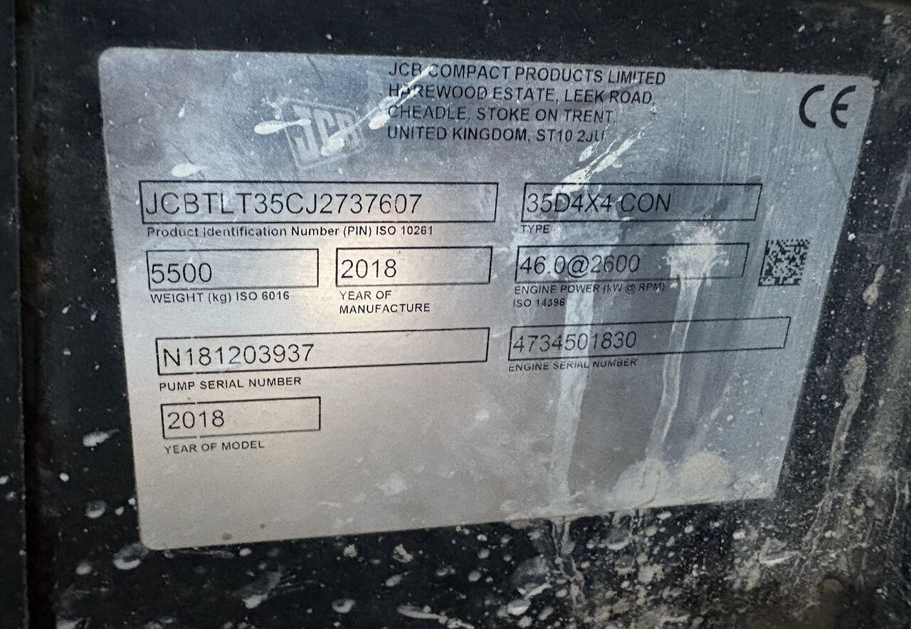 Leasing of JCB TLT 35D 4X4 Teletruk JCB TLT 35D 4X4 Teletruk: picture 8