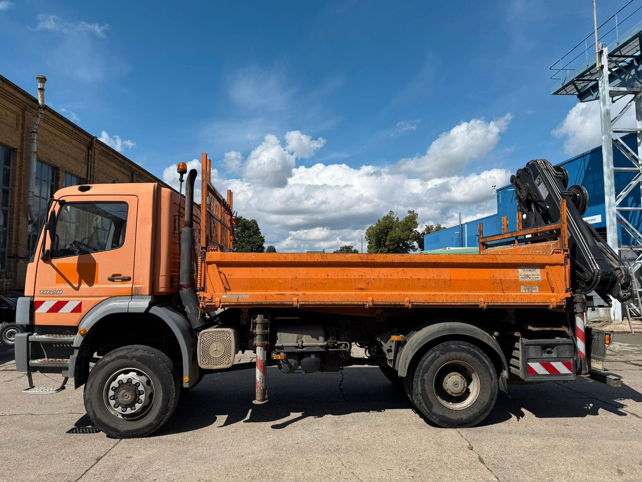 Tipper, Crane truck Mercedes-Benz ATEGO 1828 4X4 MEILER + HIAB KRAN 144 FS-3: picture 10 Tipper, Crane truck Mercedes-Benz ATEGO 1828 4X4 MEILER + HIAB KRAN 144 FS-3: picture 10