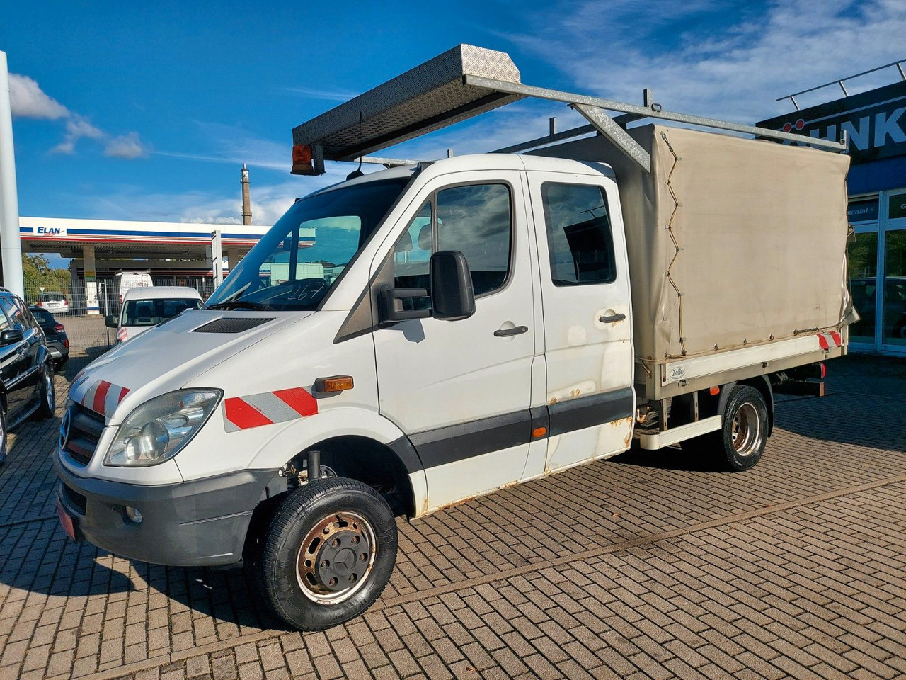 Mercedes-Benz Sprinter II Pritsche DoKa 516 4X4 Plane 6 Sitze - Curtain side van, Combi van: picture 3 Mercedes-Benz Sprinter II Pritsche DoKa 516 4X4 Plane 6 Sitze - Curtain side van, Combi van: picture 3
