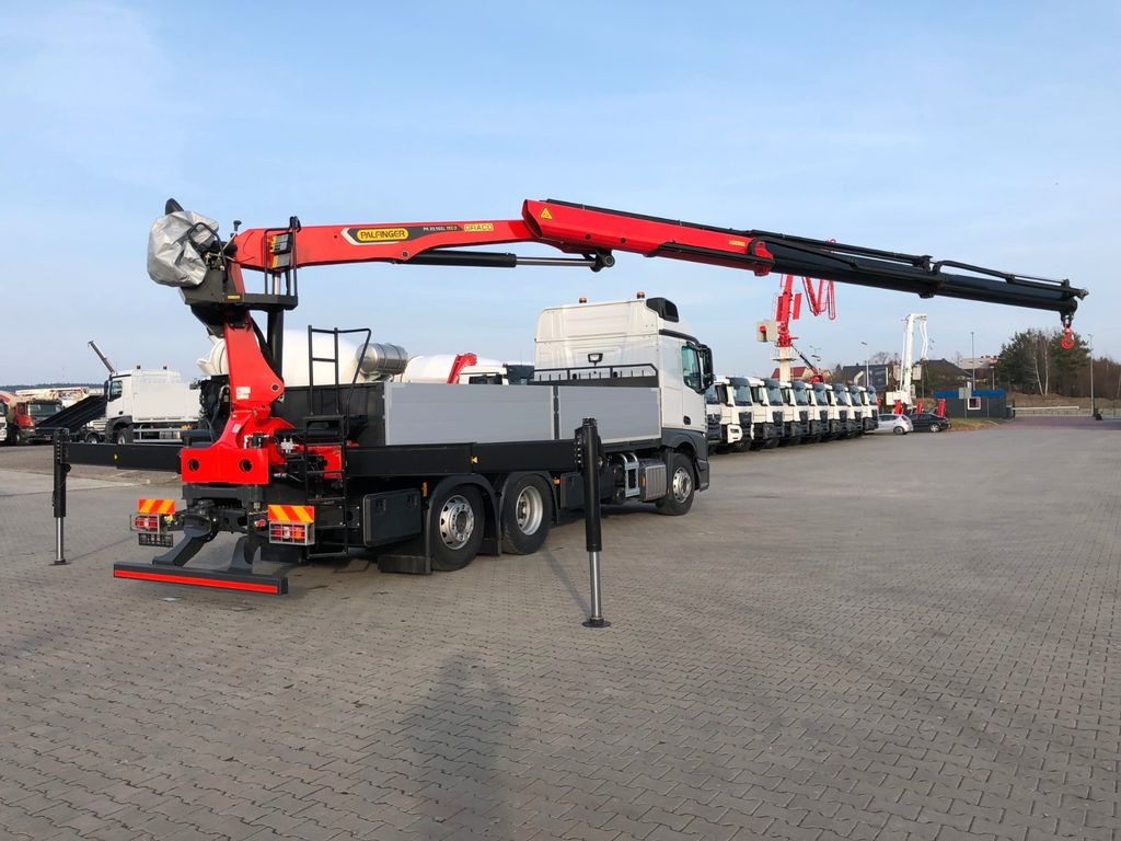 New Dropside/ Flatbed truck, Crane truck Mercedes-Benz ACTROS F 2646 PALFINGER PK 20.501 L: picture 9