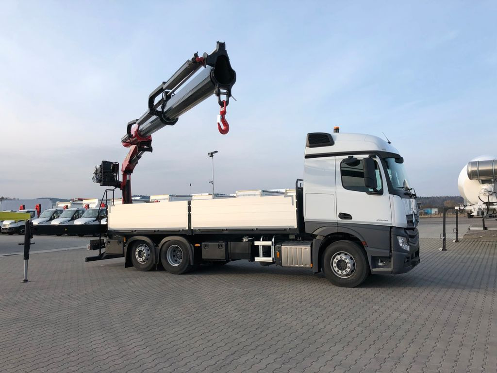 New Dropside/ Flatbed truck, Crane truck Mercedes-Benz ACTROS F 2646 PALFINGER PK 20.501 L: picture 10