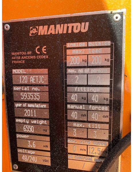 Leasing of Manitou 120 AET JC Manitou 120 AET JC: picture 14