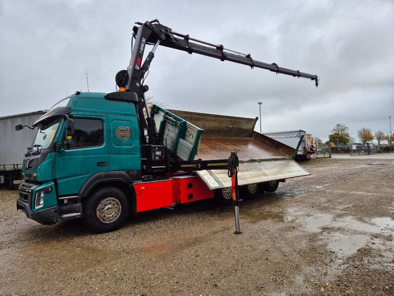 Crane truck Volvo FMX 500 8x4 // HIAB X-HIPRO 262 EP-5 // 3-Tipper: picture 8