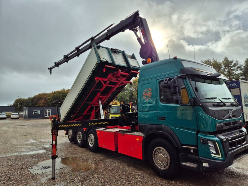 Crane truck Volvo FMX 500 8x4 // HIAB X-HIPRO 262 EP-5 // 3-Tipper: picture 7