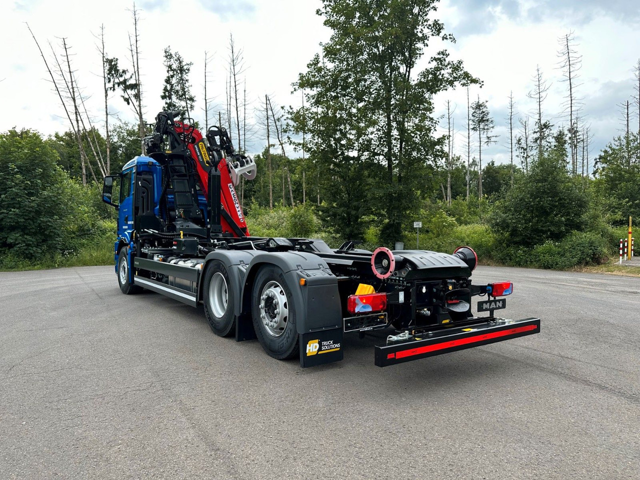 Hook lift truck, Crane truck MAN TGS 26.480 6x2 Abrollkipper + Kran EPSILON: picture 18