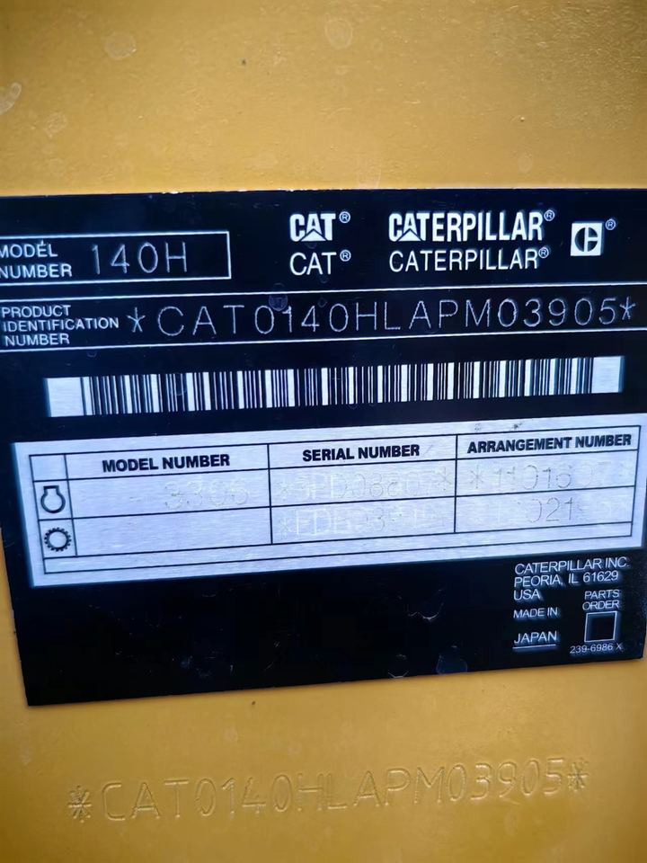 CAT 140H Grader Used Second Hand Good Condition for Sale From Janpan - Grader: picture 4 CAT 140H Grader Used Second Hand Good Condition for Sale From Janpan - Grader: picture 4