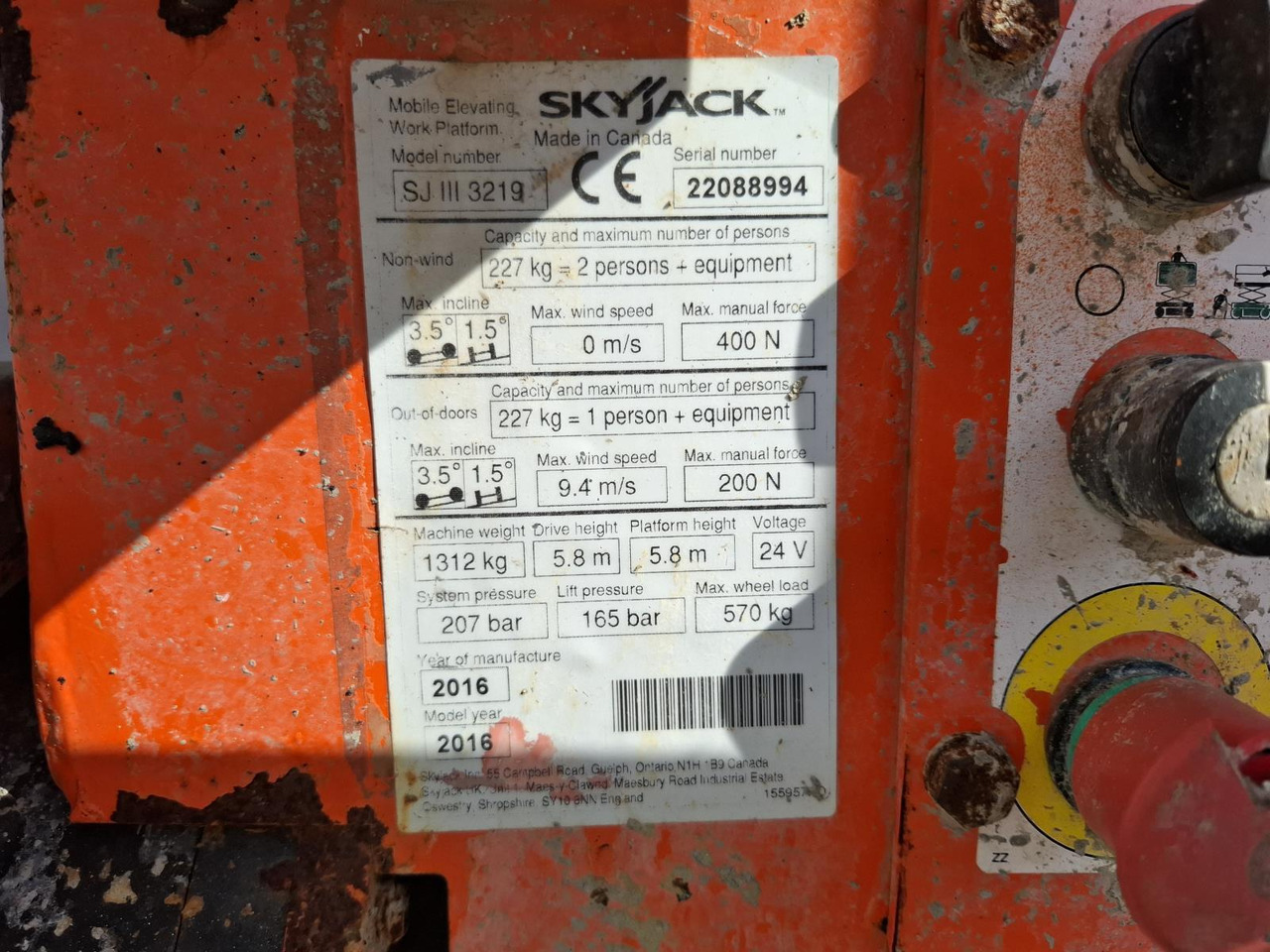 Skyjack SJ3219 Schaarlift 2016 - Scissor lift: picture 5 Skyjack SJ3219 Schaarlift 2016 - Scissor lift: picture 5