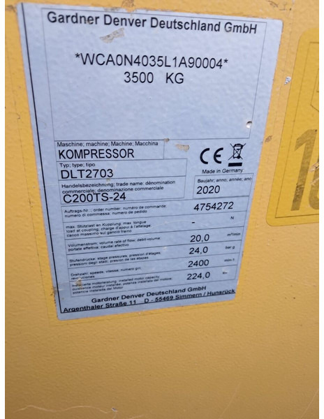 Compair C200 TS - 24 - Air compressor: picture 2 Compair C200 TS - 24 - Air compressor: picture 2