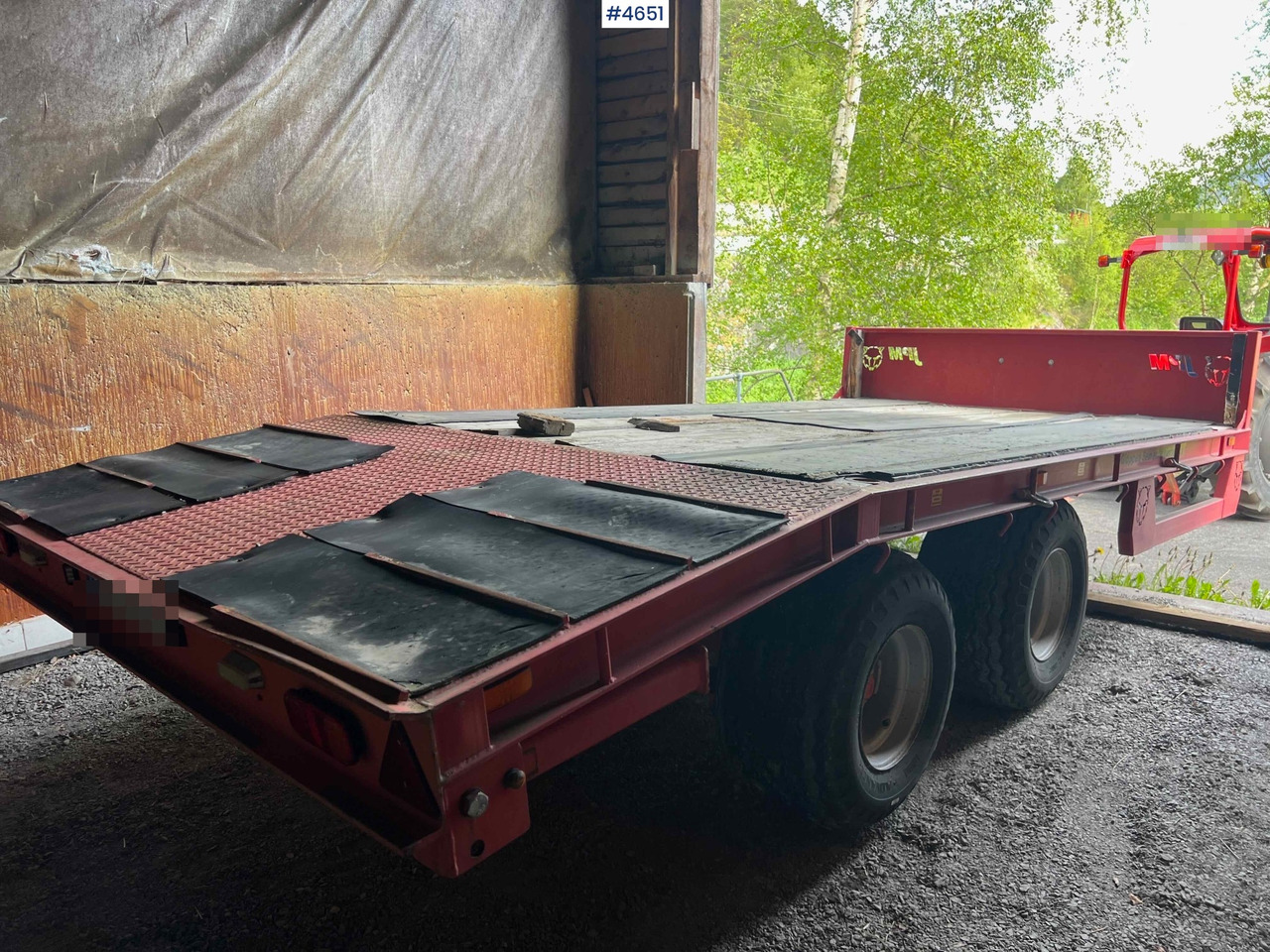 2012 2 axle JPM Machine trailer - Low loader trailer: picture 1 2012 2 axle JPM Machine trailer - Low loader trailer: picture 1