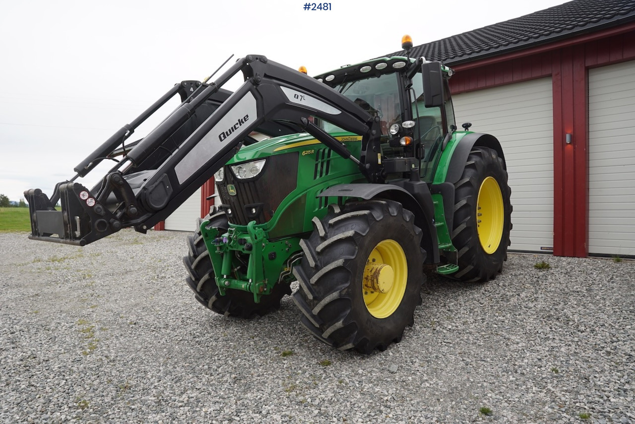 2017 John Deere 6215R w/Quicke loader and front hydraulics - Farm tractor: picture 1 2017 John Deere 6215R w/Quicke loader and front hydraulics - Farm tractor: picture 1