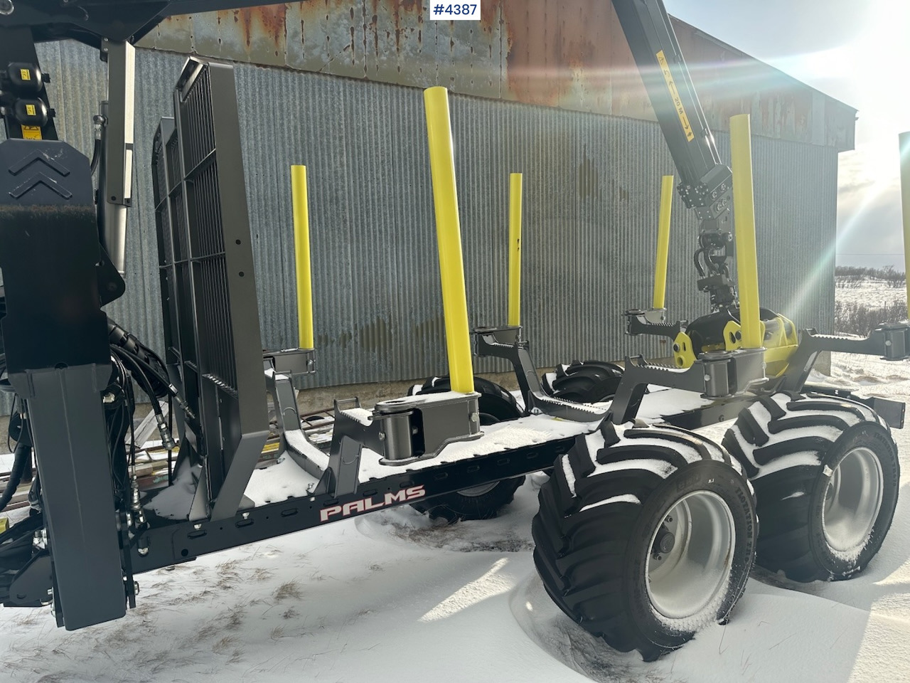 2023 Palms u12 timber trailer w/ Palms 5,85 krane. Never used. - Log trailer: picture 4 2023 Palms u12 timber trailer w/ Palms 5,85 krane. Never used. - Log trailer: picture 4
