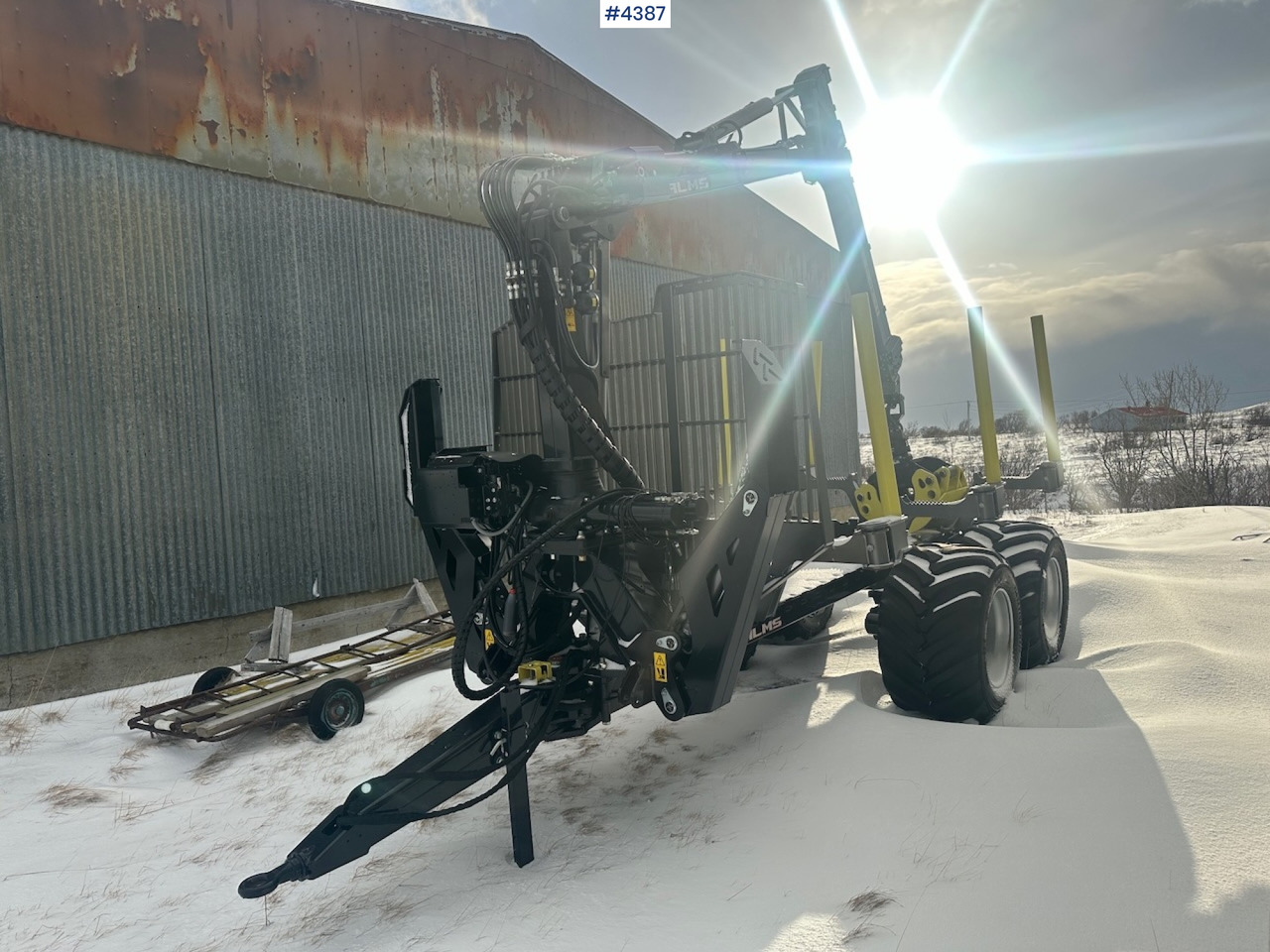 2023 Palms u12 timber trailer w/ Palms 5,85 krane. Never used. - Log trailer: picture 5 2023 Palms u12 timber trailer w/ Palms 5,85 krane. Never used. - Log trailer: picture 5
