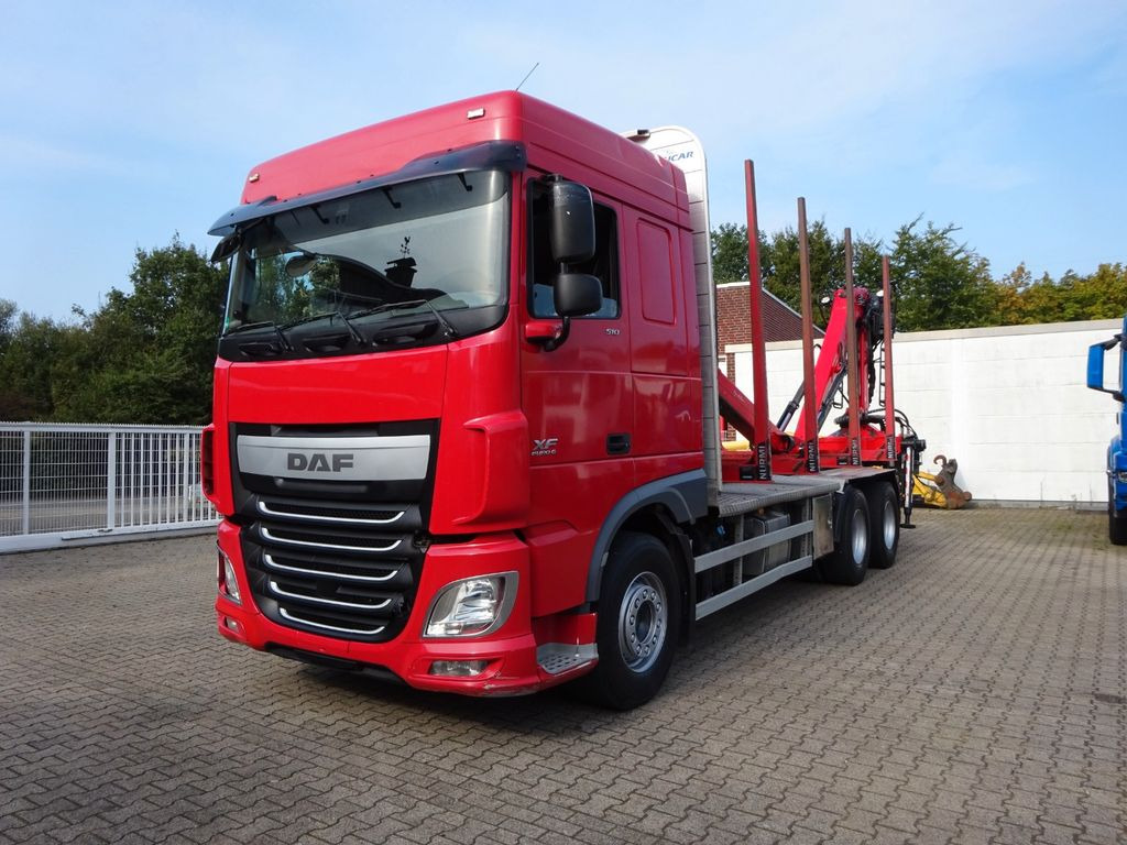 DAF XF 510 + EPSILON M120Z Holzheckladekran +Greifer - Log truck, Crane truck: picture 4 DAF XF 510 + EPSILON M120Z Holzheckladekran +Greifer - Log truck, Crane truck: picture 4