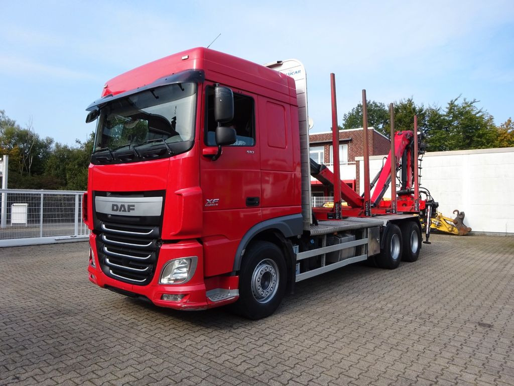 DAF XF 510 + EPSILON M120Z Holzheckladekran +Greifer - Log truck, Crane truck: picture 5 DAF XF 510 + EPSILON M120Z Holzheckladekran +Greifer - Log truck, Crane truck: picture 5