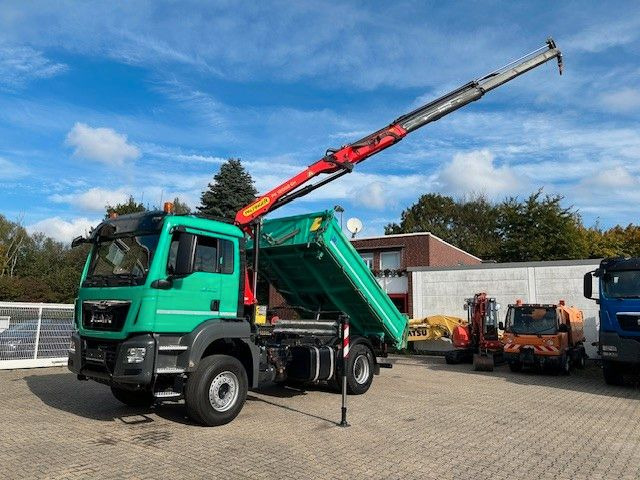 MAN 18.460 MEILLER 3SKipp PALFINGER PK 12002EH 4x2 - Tipper, Crane truck: picture 2 MAN 18.460 MEILLER 3SKipp PALFINGER PK 12002EH 4x2 - Tipper, Crane truck: picture 2