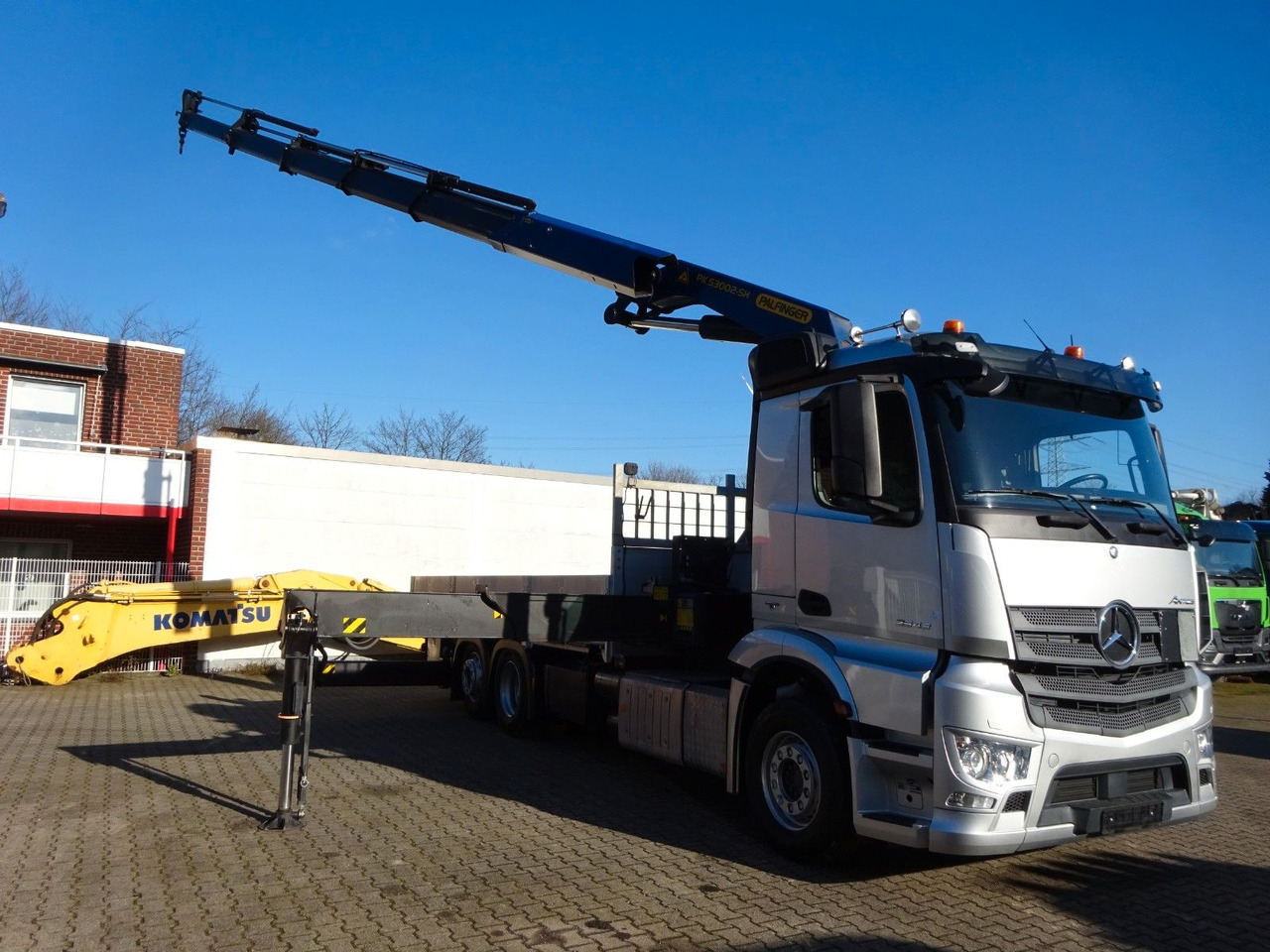 Mercedes-Benz 2543 Antos Pritsche + PK53002-SH Kran Mercedes-Benz 2543 Antos Pritsche + PK53002-SH Kran - Crane truck, Dropside/ Flatbed truck: picture 4 Mercedes-Benz 2543 Antos Pritsche + PK53002-SH Kran Mercedes-Benz 2543 Antos Pritsche + PK53002-SH Kran - Crane truck, Dropside/ Flatbed truck: picture 4