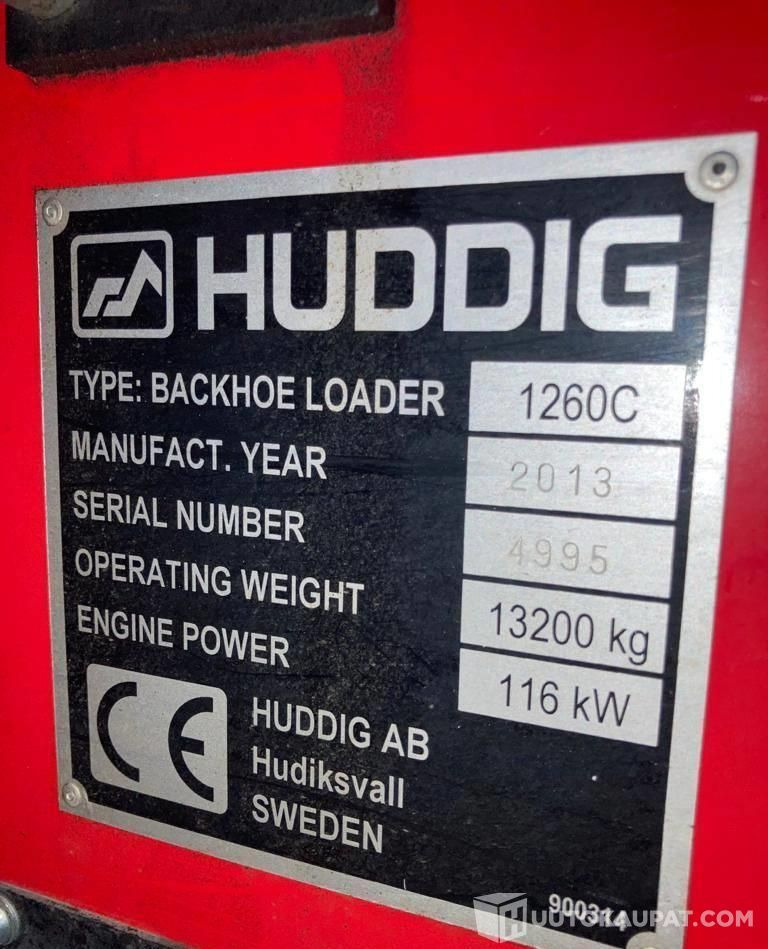 Construction machinery Huddig 1260 C Kronos, 2014, 9 000 h Traktorikuormaaja, Kerava: picture 14