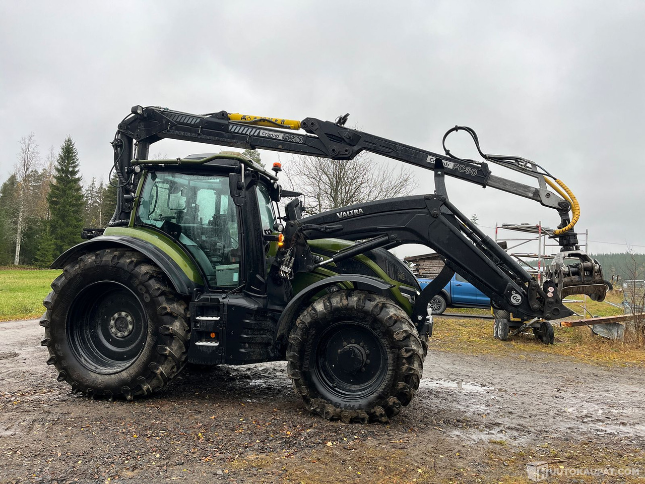 Valtra T 195 Versu ja Cranab vm.2021, Virrat - Farm tractor: picture 2 Valtra T 195 Versu ja Cranab vm.2021, Virrat - Farm tractor: picture 2