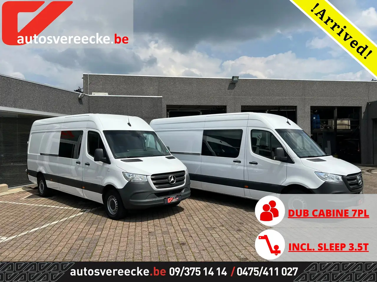 Mercedes-Benz Sprinter 317 L3H2 (44.200ex) 3.5T SLEEP | DUB CAB 7PL - Combi van: picture 1 Mercedes-Benz Sprinter 317 L3H2 (44.200ex) 3.5T SLEEP | DUB CAB 7PL - Combi van: picture 1