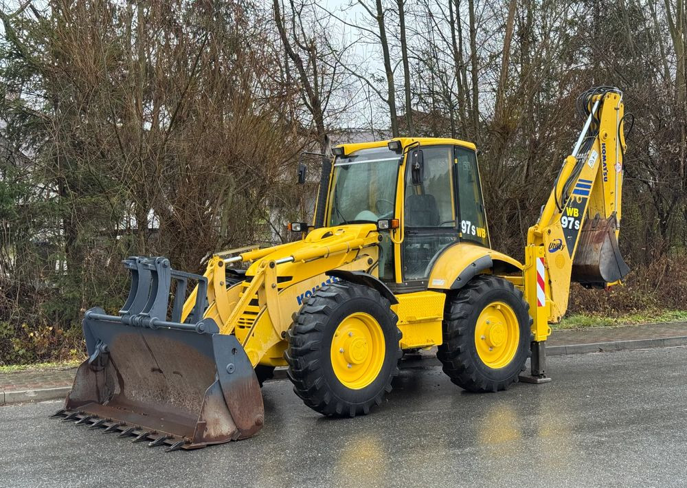 Komatsu * Koparko Ładowarka * Komatsu WB 97 S Utility * - Backhoe loader: picture 1 Komatsu * Koparko Ładowarka * Komatsu WB 97 S Utility * - Backhoe loader: picture 1