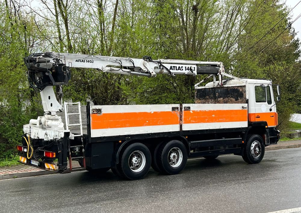 Dropside/ Flatbed truck, Crane truck MAN * 27-322 MAN 6x4 * HDS ATLAS 140 *: picture 8