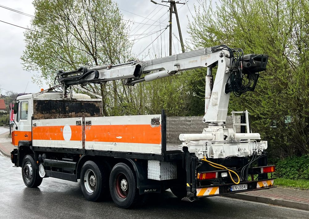 Dropside/ Flatbed truck, Crane truck MAN * 27-322 MAN 6x4 * HDS ATLAS 140 *: picture 17
