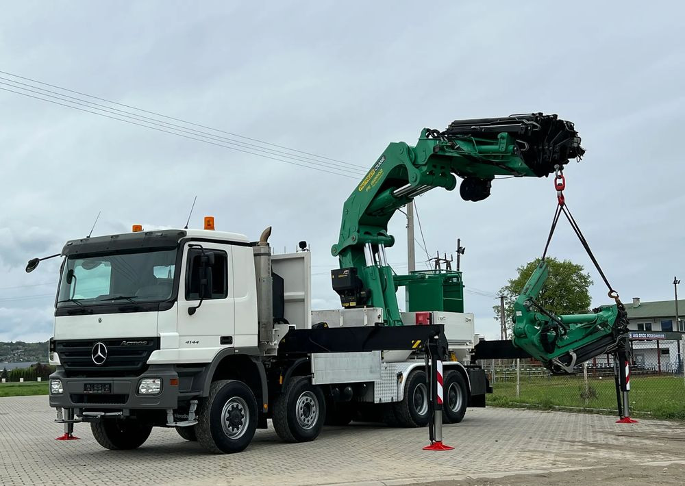 Crane truck Mercedes-Benz * HDS Palfinger 150002 + FLY JIB PJ 170 * Mercedes Actros 8x6 * Dźwig * 40 TON * Wyciągarka * 35 Metrów * Kosz *: picture 14