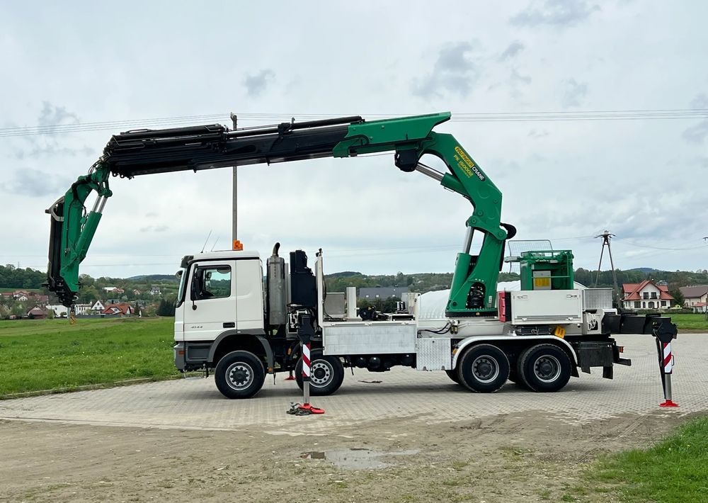 Crane truck Mercedes-Benz * HDS Palfinger 150002 + FLY JIB PJ 170 * Mercedes Actros 8x6 * Dźwig * 40 TON * Wyciągarka * 35 Metrów * Kosz *: picture 16