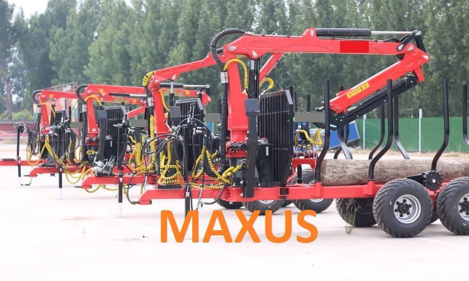 NEW MAXUS 6 TON Trailer + Crane 4.2 m Warranty | НОВА прицепа 6 ТОН + Кран 4,2 м MAXUS Гарантія - Forestry trailer: picture 2 NEW MAXUS 6 TON Trailer + Crane 4.2 m Warranty | НОВА прицепа 6 ТОН + Кран 4,2 м MAXUS Гарантія - Forestry trailer: picture 2
