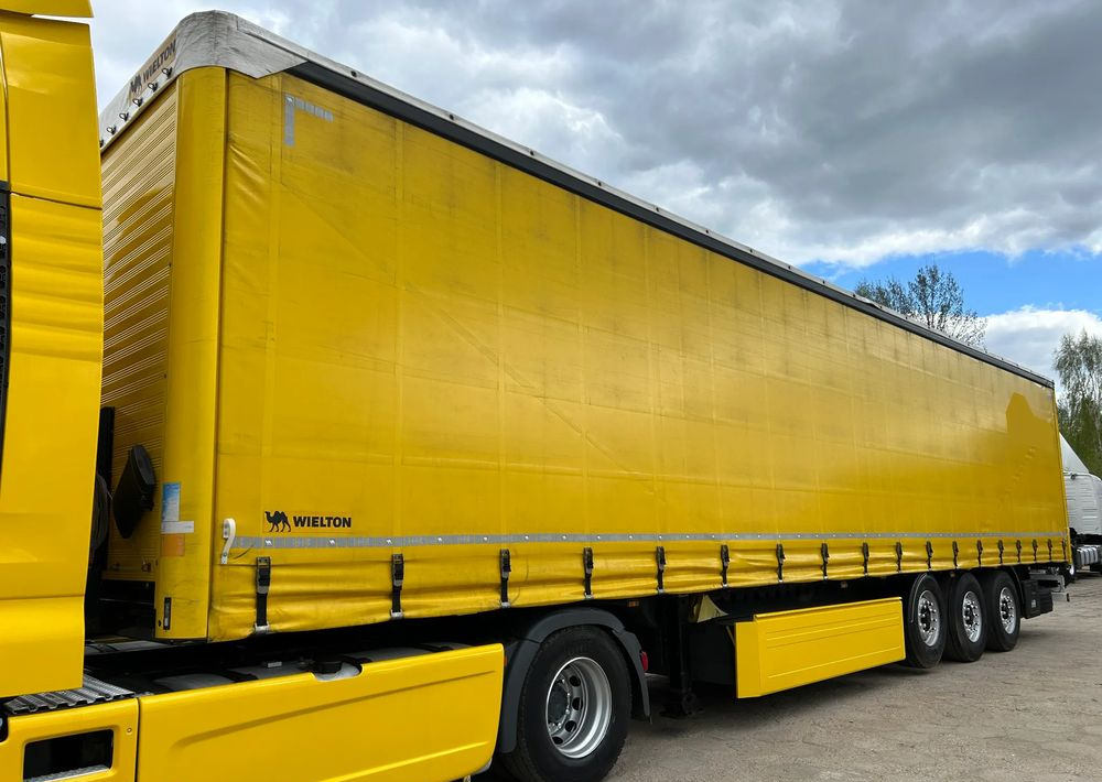Curtainsider semi-trailer Wielton NS3K FIRANKA / STANDARD / OŚ PODNOSZONA / KOSZ PALETOWY / 2019 ROK !!: picture 1